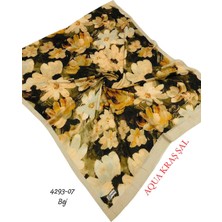 Sharell 4293 Desenli Bambu (Aqua) Kraş Şal