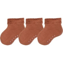 Bross Havlu Tabanaltı Baskı 3lü Erkek Bebek Çorap Camel ONL.02702