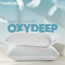 Pillow Market Oxydeep Yorgunluk Önleyici Visko Yastık [hava Kanallı] Ergonomik Oksijenli Uyku Yastığı 1 Adet