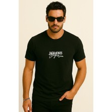 Jack & Jones Joralmerıa Brandıng J&j Logolu Erkek Siyah Tişört 12276784
