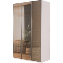 Velura Home & Living Tress 3 Cam Kapaklı Dolap & Gardırop