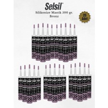 Selsil Silikonize Bronz Mastik 500 Gr. - 25 Adet