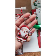 Empressco Yılbaşı Ahşap Figürler Seti, Anahtarlık ve Çanta Süsü, Noel Temalı Hediyelik