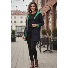 Barbora Günlük Renkli Kapüşonlu Spor Kadın Ceket