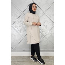 Pys Giyim Kadın Nervür Dikim Tesettür Tunik