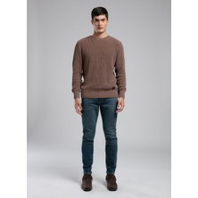 Lee Cooper Yuvarlak Yaka Regular Fit Kahve Erkek Kazak 261 Lcm 241027 Wılson Kahve