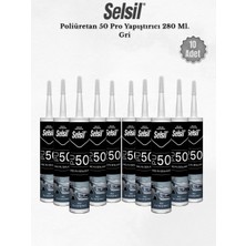 Selsil Poliüretan Mastik Gri 280 Ml. - 10 Adet