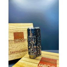 Imco Orijinal Avusturya Işlemeli Metal Kılıflı Benzinli Muhtar Çakmağı