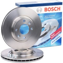 Bosch Fren Diski Ön Takım (2 Adet) Renault Clio Iv 1.2 Tce Grandtour 1/2013 - 12/2018 88 Kw Kh H5F 403