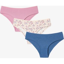 Penti Çiçekli Rose Harmony 3'lü Hipster Külot