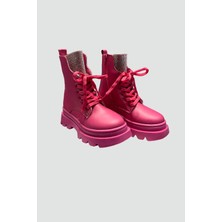 Star Pearl Kids Kız Çocuk Taşlı Fuşya Bot