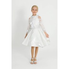 Star Pearl Kids Kız Çocuk Tüylü Elbise