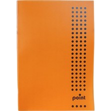 Marka Point A4 Pp Kp. Dikişli 100YAPRAK Defter Çizgisiz-Turuncu
