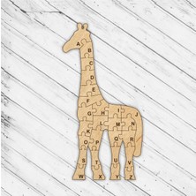 Empressco Doğal Ahşap Alfabe Yapboz Eğitici Oyuncak, Çocuklara Öğrenmeyi Keyifli Hale Getirir.