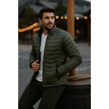 Comstar Erkek Trend Premium Haki Şişme Mont