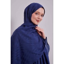 Levidor Lacivert Yön Desen Blue Jakar Şal