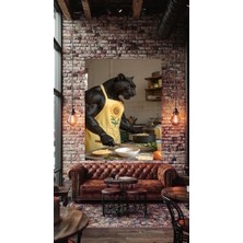 Özkacar Group Jaguar Chef  Cafe Restorant Dükkan Dekarasyon Kanvas Tablo