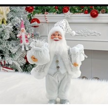 Empressco Yılbaşı Noel Baba Bebek Süsü, Beyaz, Dekoratif ve Sevimli Tasarım