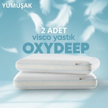 Pillow Market Oxydeep Visko Uyku Yastığı [hava Kanallı] Nefes Alabilir Uyku Düzenleyici Ortopedik Yastık 2 Adet