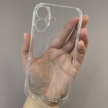 Elixem İphone 16 Uyumlu Şeffaf Silikon TPU Kamera Korumalı Kılıf