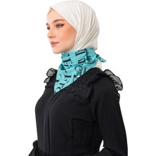 Zaytoon Filistin Atasözü Ve Geri Dönüş Anahtarı Yeşil Rengi Küçük Fular 45*45 Unisex S100050