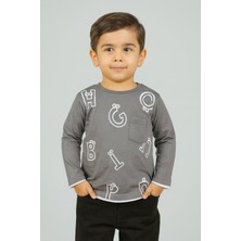 New Kids Harf Baskılı Mevsimlik Erkek Çocuk Sweatshirt