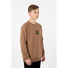 New Kids Kanguru Cepli Baskılı Detaylı Erkek Çocuk Sweatshirt