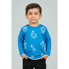 New Kids Harf Baskılı Mevsimlik Erkek Çocuk Sweatshirt