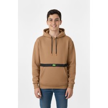 New Kids Kapşonlu Kanguru Cepli Detaylı Erkek Çocuk Sweatshirt