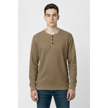 New Kids Mevsimlik Düğme Detaylı Bawelna Kumaş Uzun Kollu Erkek Çocuk Sweatshirt