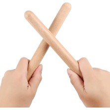 Empressco Ahşap Ritim Çubuğu Çift, Anaokulu Çocuklar Için Eğlenceli Müzik Aleti