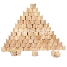 Empressco Kahverengi Ahşap Küp Bloklar 1X1X1 Cm, 100 Adet Set