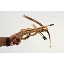 Empressco Çok Renkli Ahşap Tetikli Arbalet Ok Yay Seti 3'lü Hediyelik