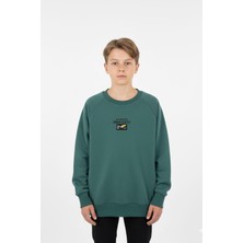 New Kids Kanguru Cepli Baskılı Detaylı Erkek Çocuk Sweatshirt