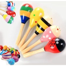 Empressco Ahşap Çocuk ve Bebekler Için Eğlenceli Çıngırak Marakas 1 Adet