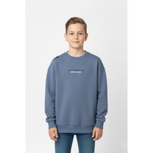 New Kids Bisiklet Yaka Baskı Detaylı Erkek Çocuk Sweatshirt