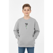New Kids Kanguru Cepli Bisiklet Yaka Erkek Çocuk Sweatshirt