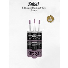 Selsil Silikonize Bronz Mastik 500 Gr. - 3 Adet