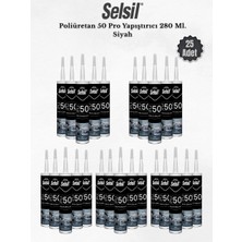 Selsil Poliüretan Mastik Siyah 280 Ml. - 25 Adet