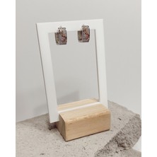 Deesse Latelier OVAL ZİRKON TAŞLI KÜPE