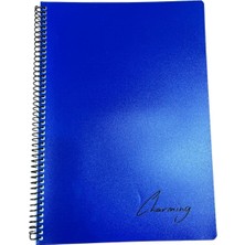 Marka Tokaç A4 Pp Kapak Spiralli 120 Yaprak Defter Kareli TOK-220-LACIVERT