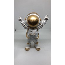 Lebron Lebson Dekoratif Polyester Buz Beyazı Astronot Sarı