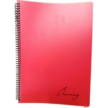 Marka Tokaç A4 Pp Kapak Spiralli 120 Yaprak Defter Kareli TOK-220-KIRMIZI