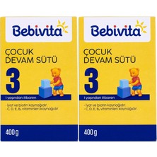 Bebivita Bebek Sütü 400GR No:3 (1 Yaşından Itibaren) (2 Li Set)