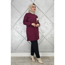 Pys Giyim Kadın Paraşüt Kumaş Kombinli Tesettür Tunik