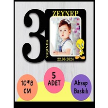 3 Yaş Bebek Doğum Günü Magneti   5 Adet