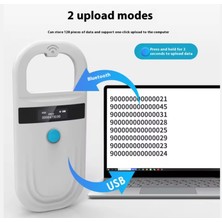 Smartmoo Evcil Hayvan Mikroçip Çip Okuyucu Bluetooth İle Bilgisayara Aktarma Özellikli Hafızalı Şarjlı RFID