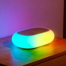 Ally K31 Kablosuz Şarj Cihazı Rgb Gece Lambası