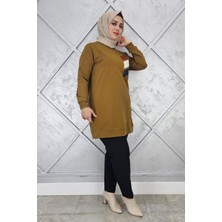 Pys Giyim Kadın Paraşüt Kumaş Kombinli Tesettür Tunik