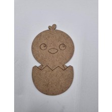 Empressco Sevimli Civciv Ahşap Boyama Seti, Renkli ve Eğlenceli Öğrenme Activity 15X9 cm